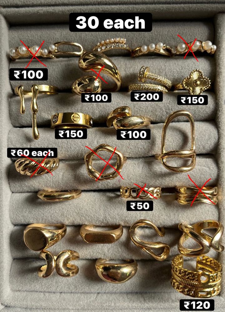 Gold Rings - Trendy Styles