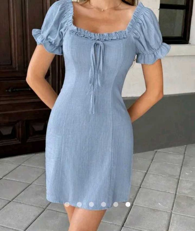 Cute Blue Mini Dress