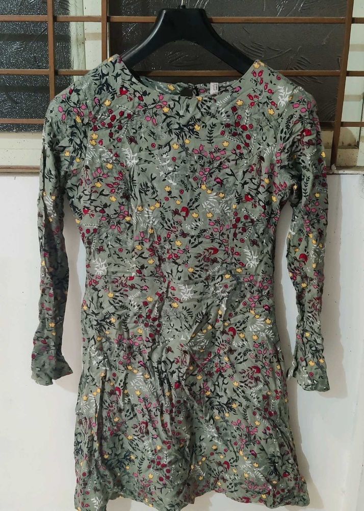 Floral Print Mini Dress