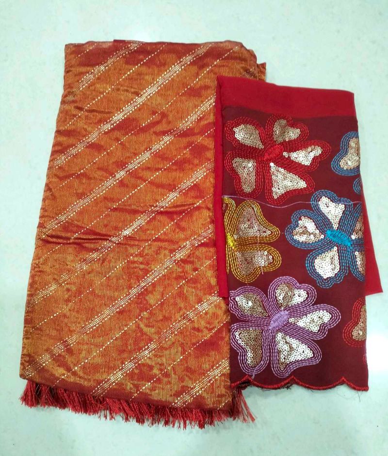 Embroidered Fabric Set