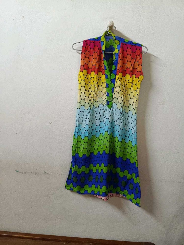 Colorful Sleeveless Dress/Top