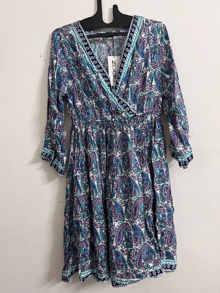 Paisley Print Dress