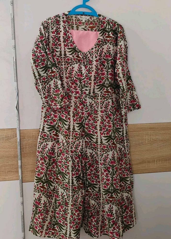 Floral Print Kurta