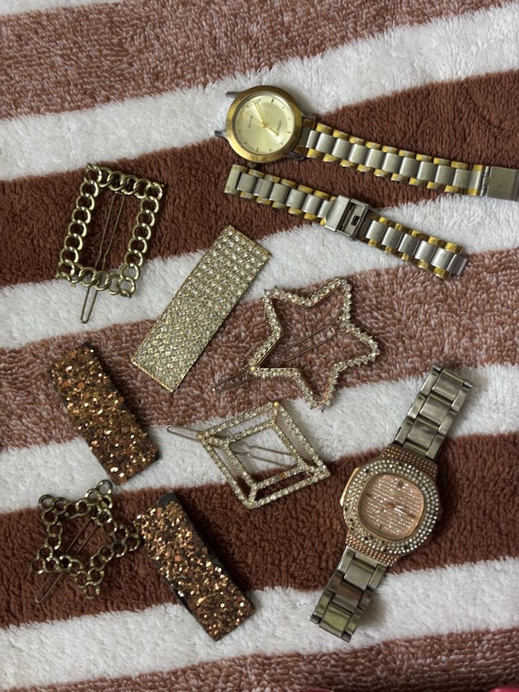Hair accessories with two watches only at 299