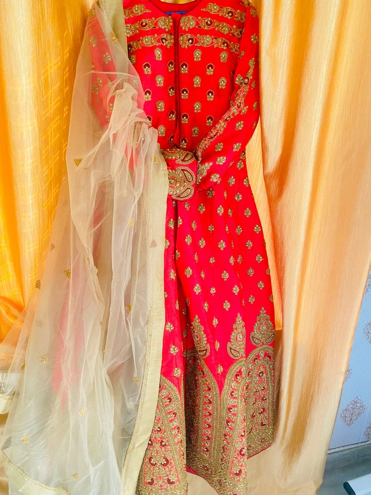 Gajri With Golden Color Gaune Dress