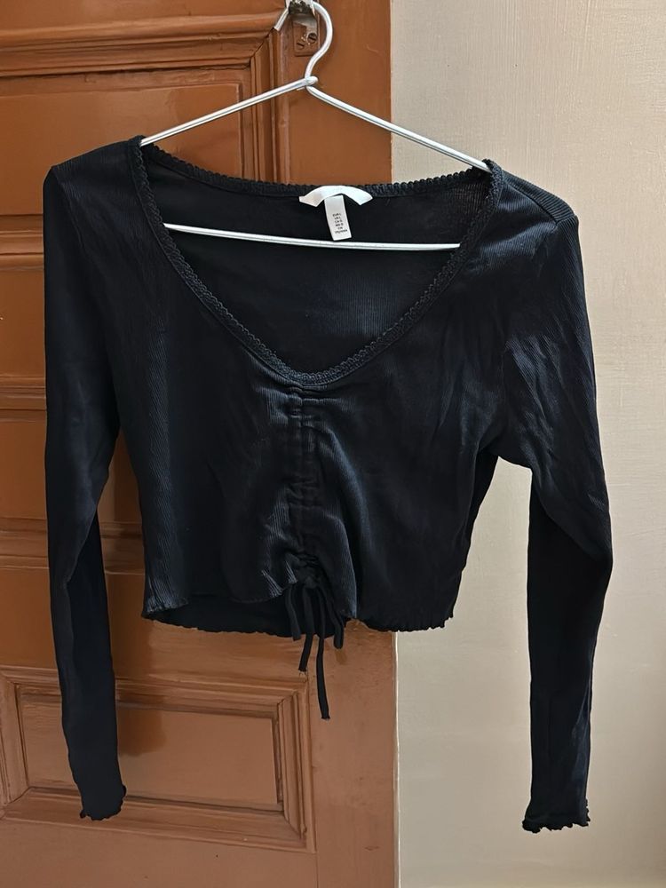 Black Long Sleeve Top