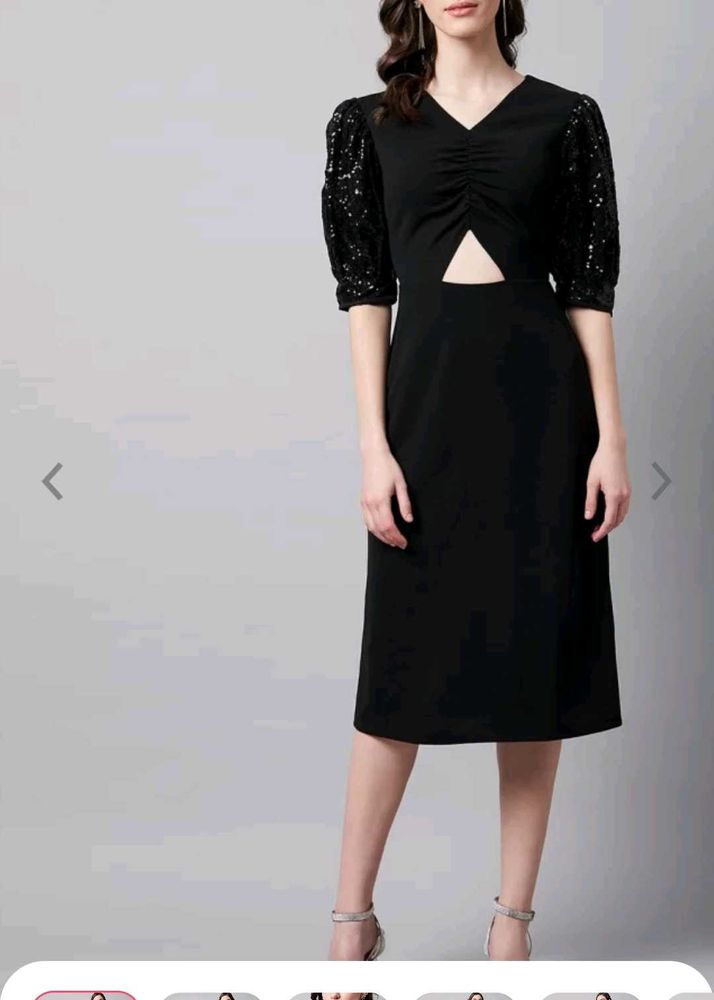 Marie Claire Sequin Midi Dress Xl Size