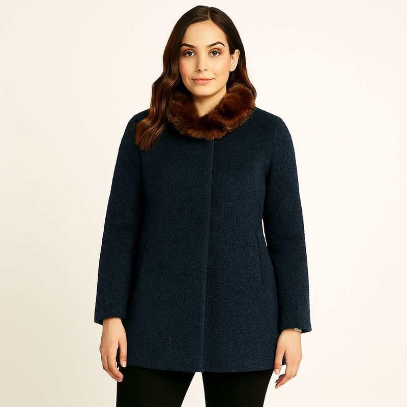 Elegant Navy Blue Coat