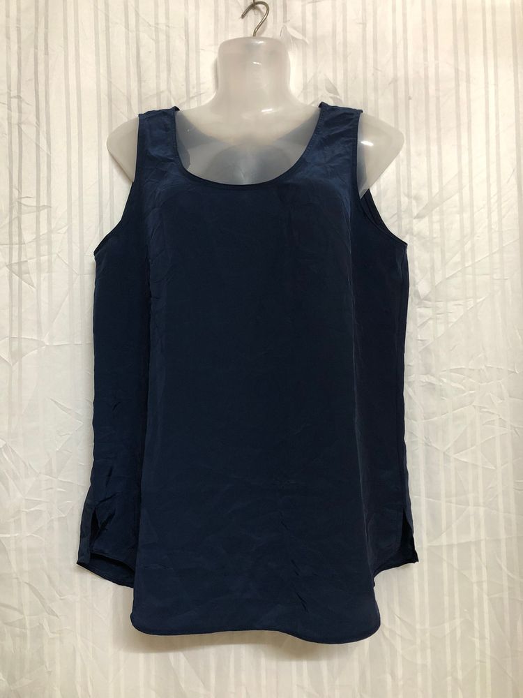 Blue Sleeveless Top