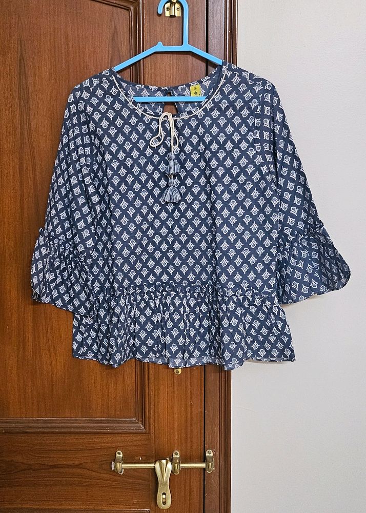 Never used pure cotton blue kurta