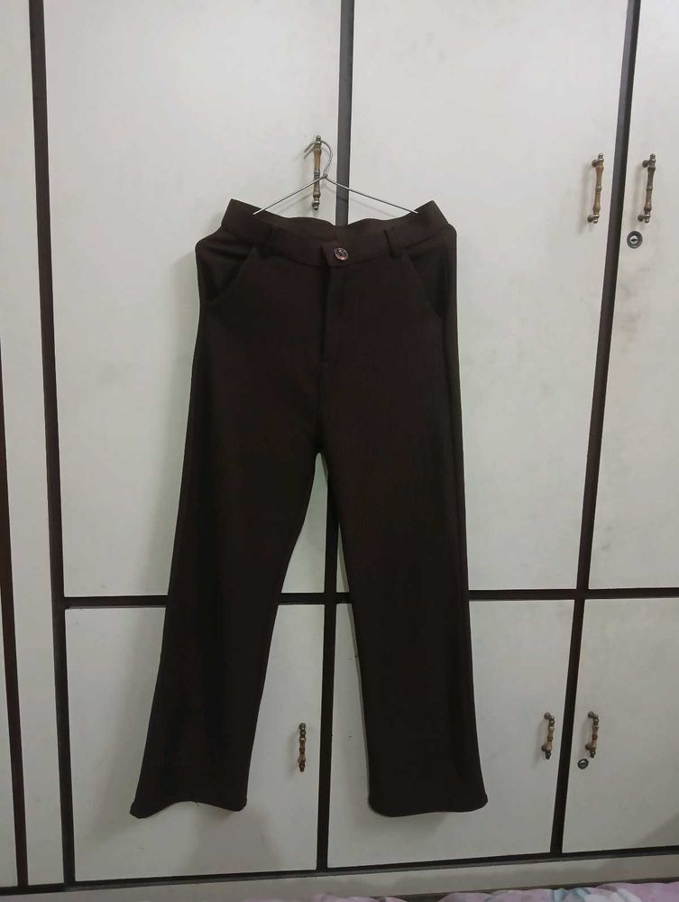 Brown korean trousers