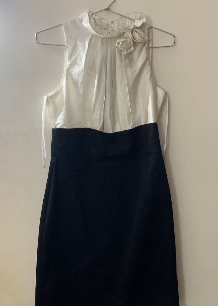 Black White Flower Dress