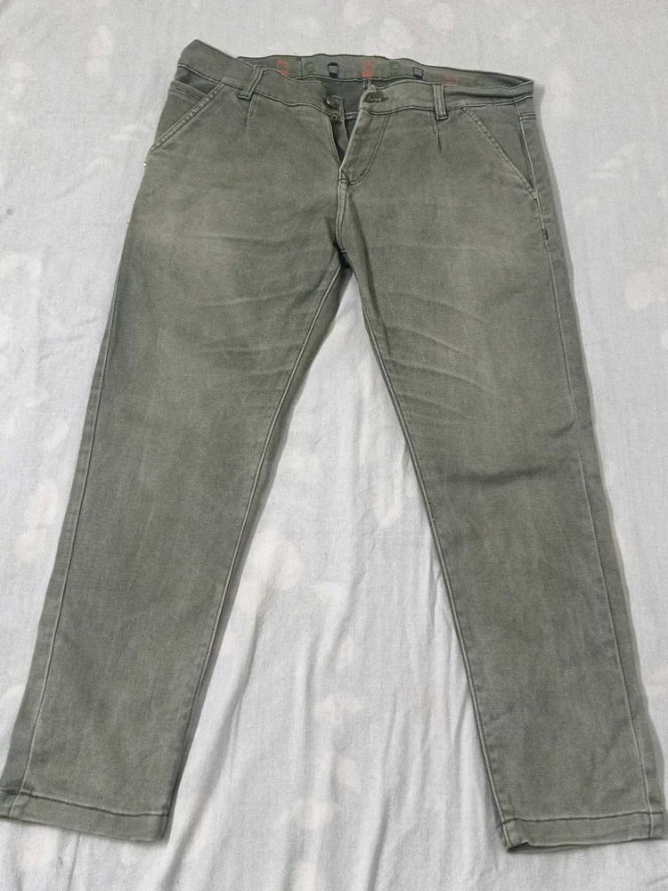 Light Olive Green Jeans