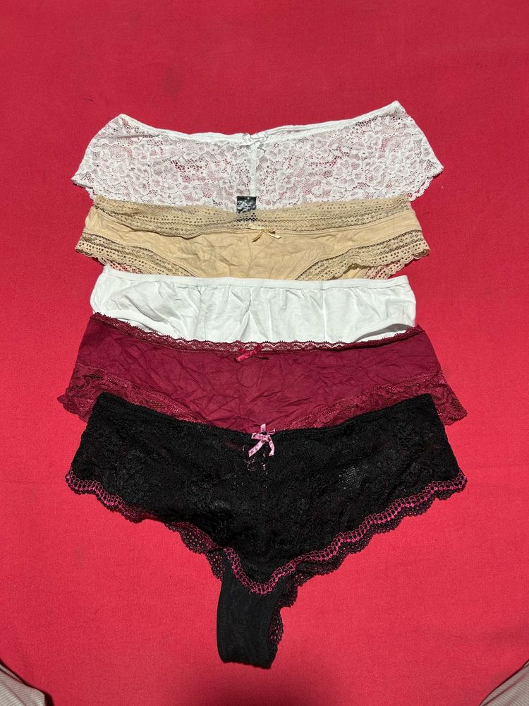 Lace Panty Bundle - 5 Pairs size 28/30