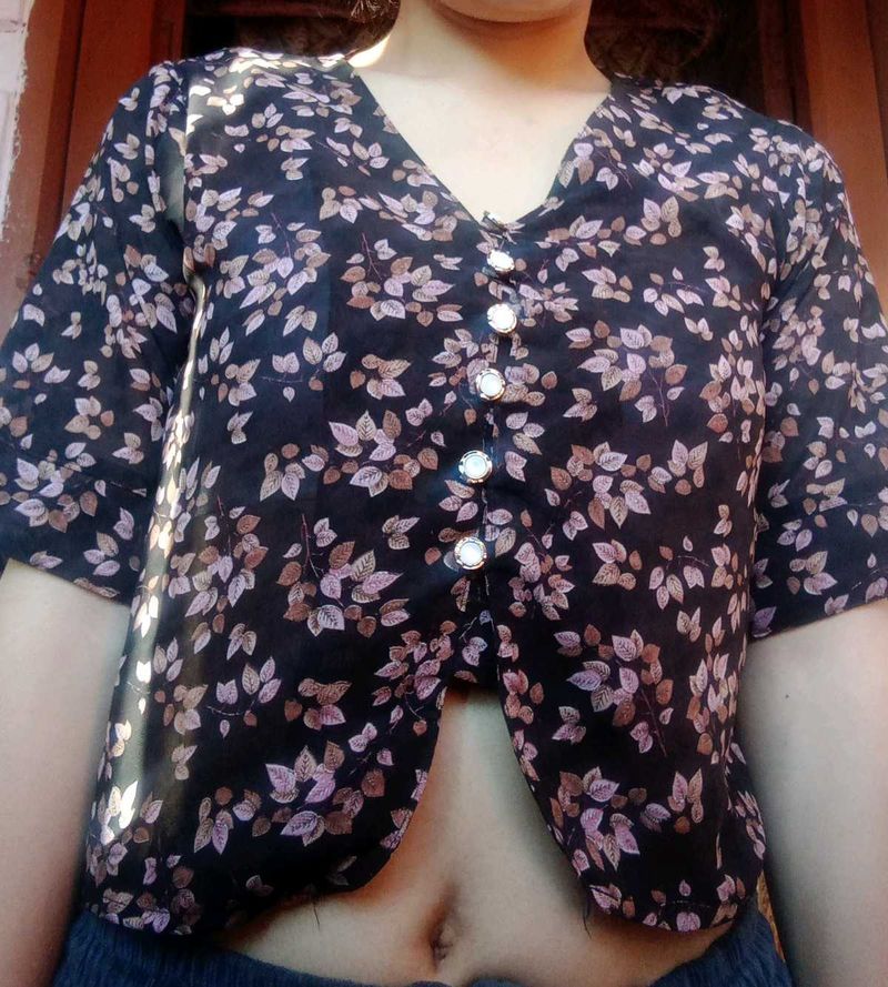 Floral Print Top For Women
