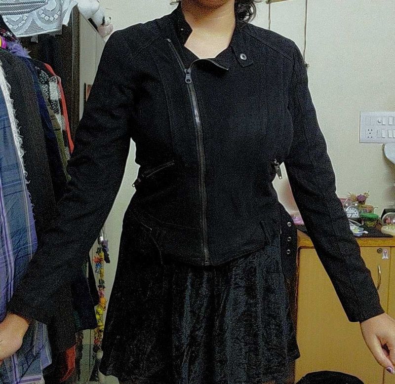 Vero Moda Faux Suede Black Jacket