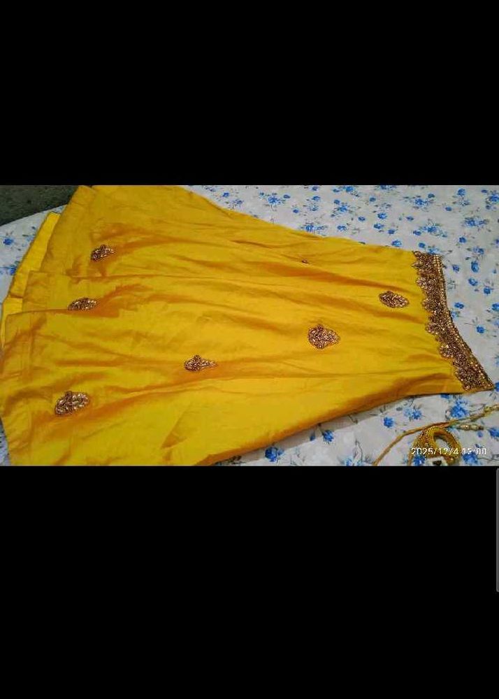 Golden Yellow Lehenga Choli