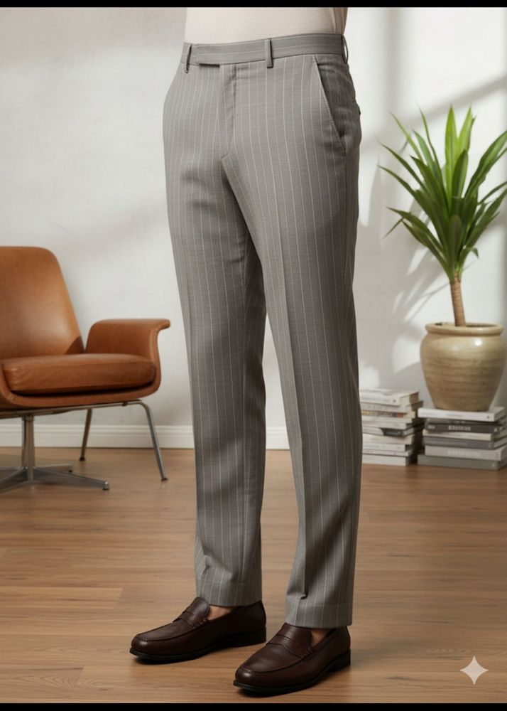 Will’s Grey Striped Trousers