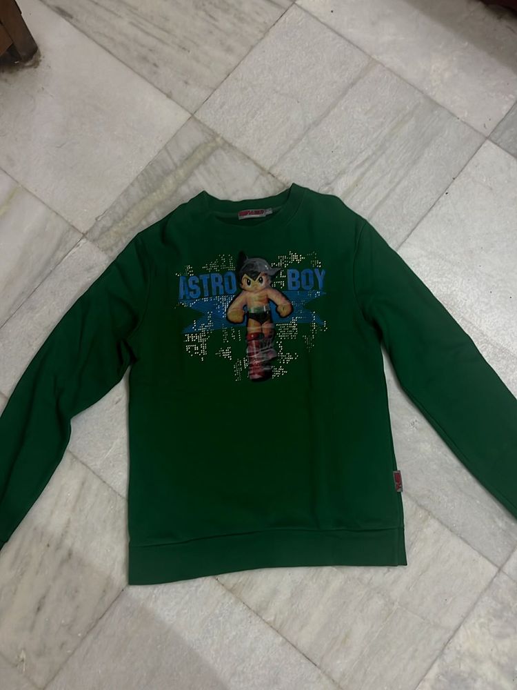 Astro Boy Green Long Sleeve Shirt