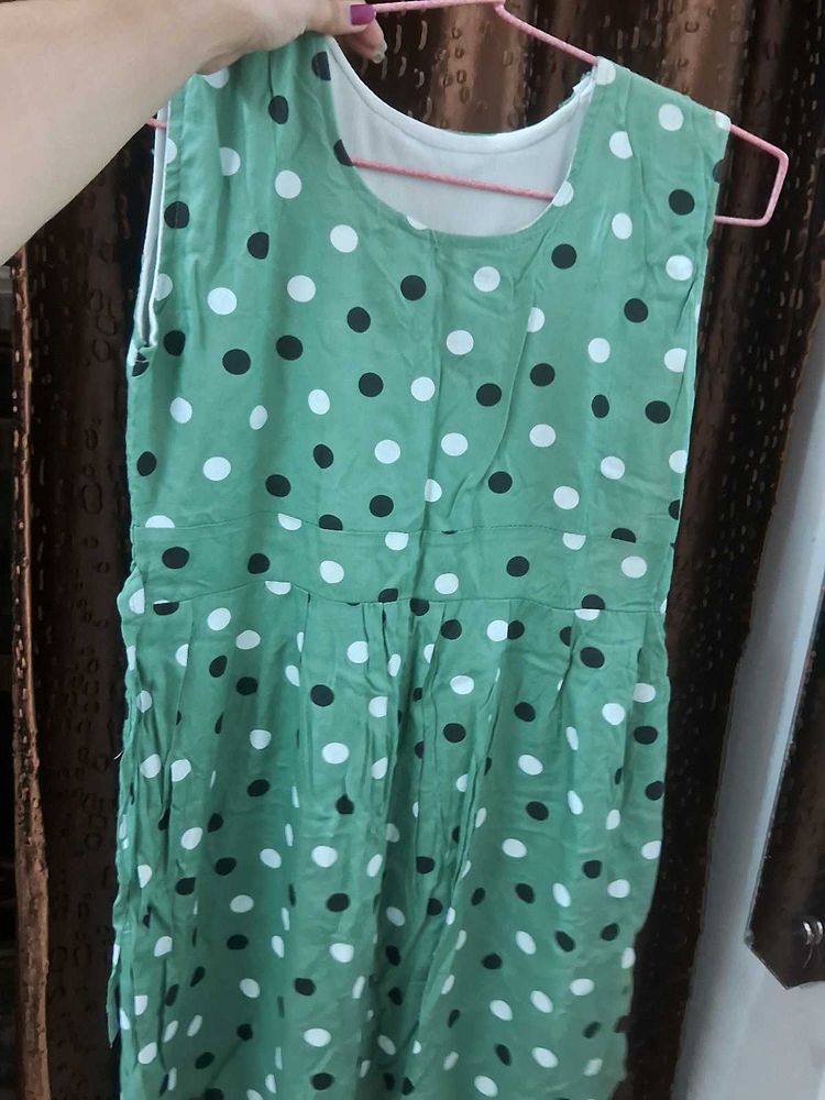 Green Polka Dot Dress