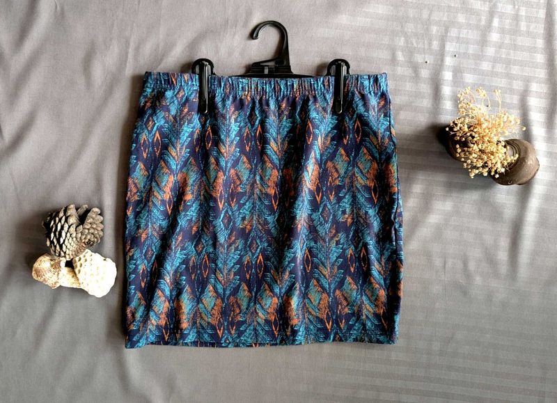 Colours of the World Printed mini skirt