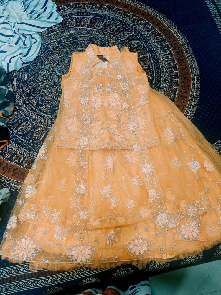 Orange Ghagra Choli