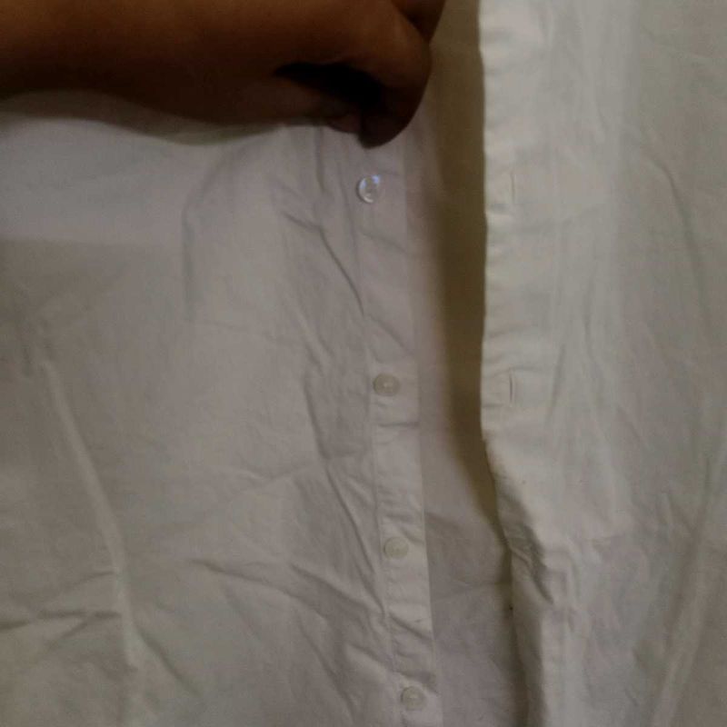 Pure Cotton White Shirt
