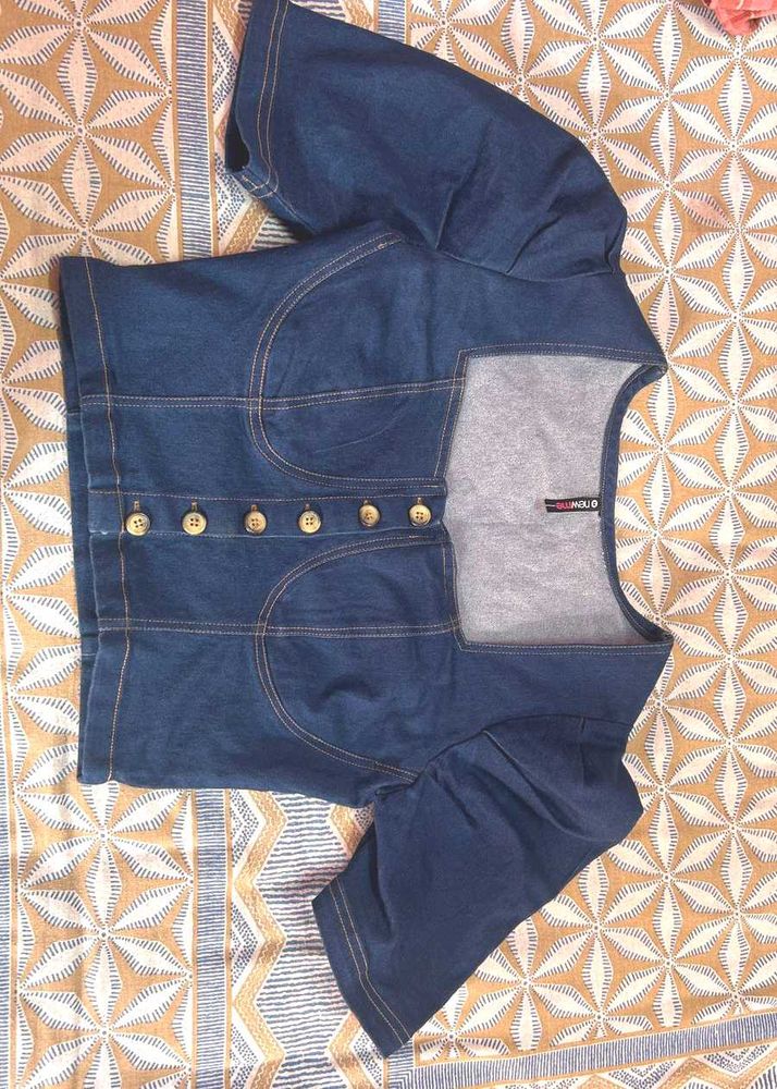 Denim Crop Top