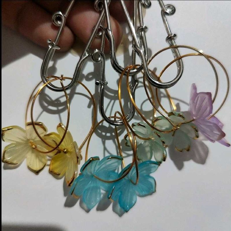 4 Flower Hoops
