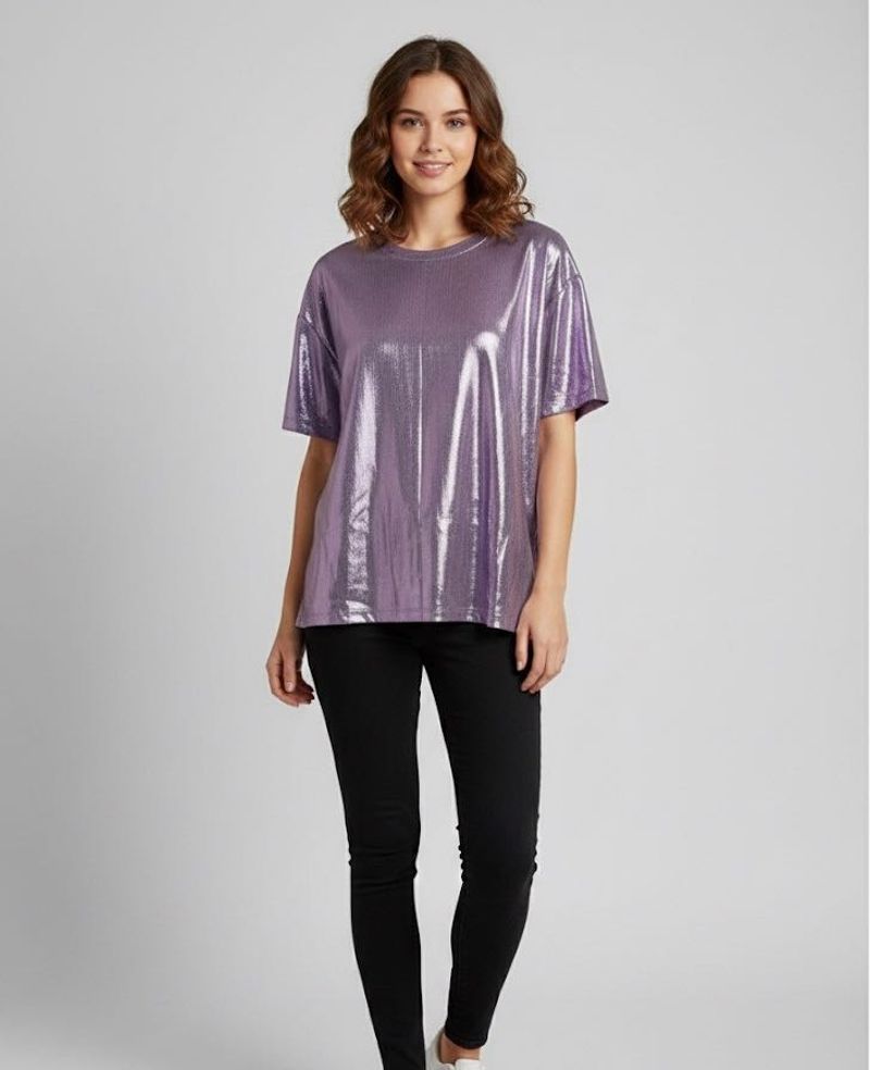 ✨Metallic Pinkish Purple T-shirt✨