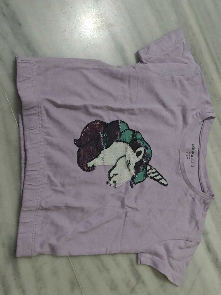 Cute Unicorn Reversible Tee
