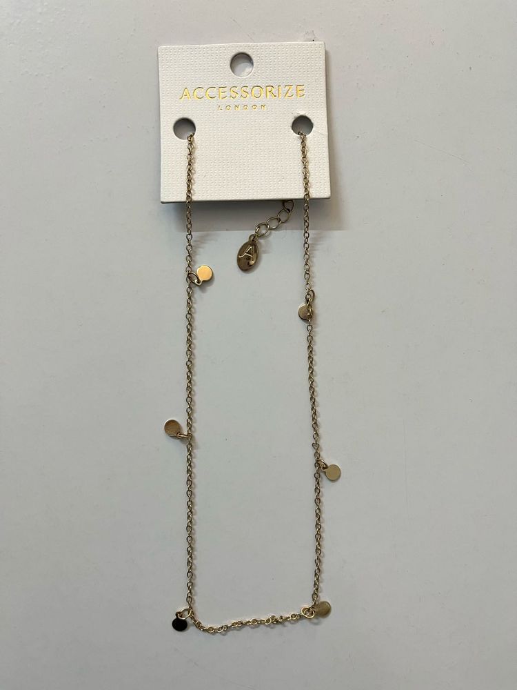 Accessorize London Discy Pendant Chain Necklace