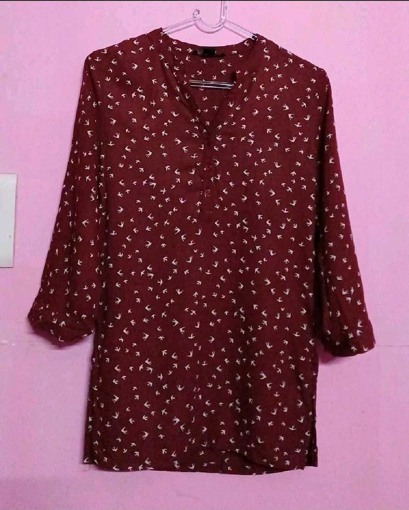 Brown Long Top/ Short Kurti