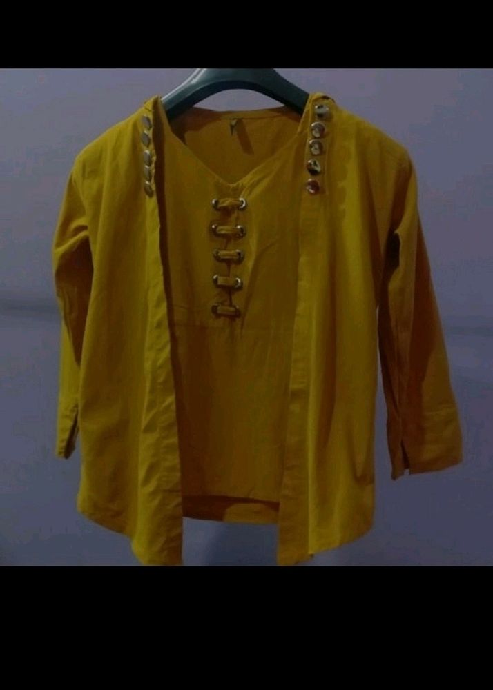 🚚 ₹30 Off On Mustard Yellow Top🌿