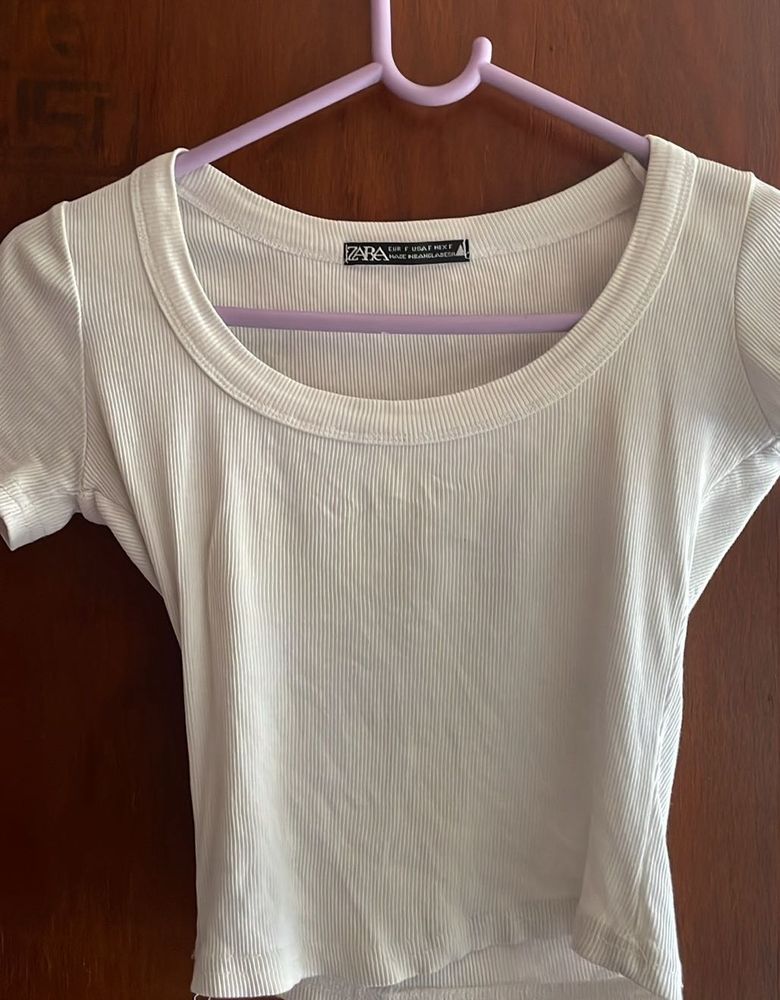 Zara Ribbed Crop Top