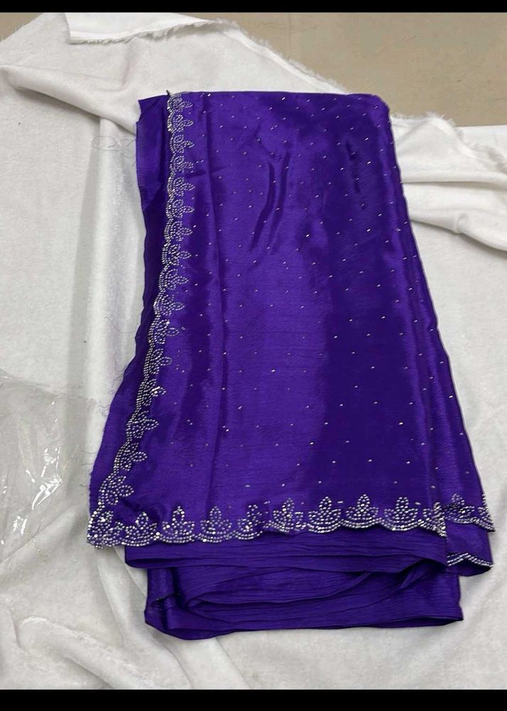 Elegant Purple Saree fixed price