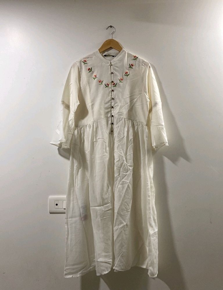 White Slit Kurti....