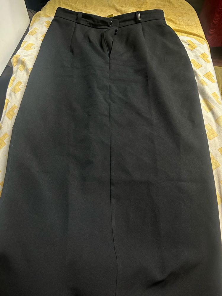 Black Maxi Korean Skirt