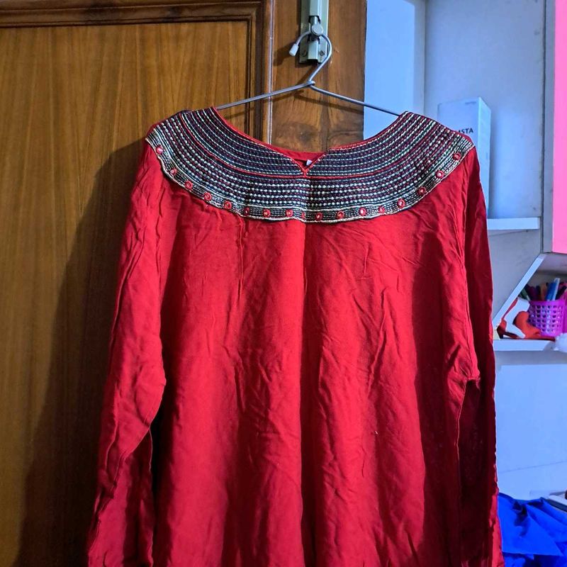 Red kurta