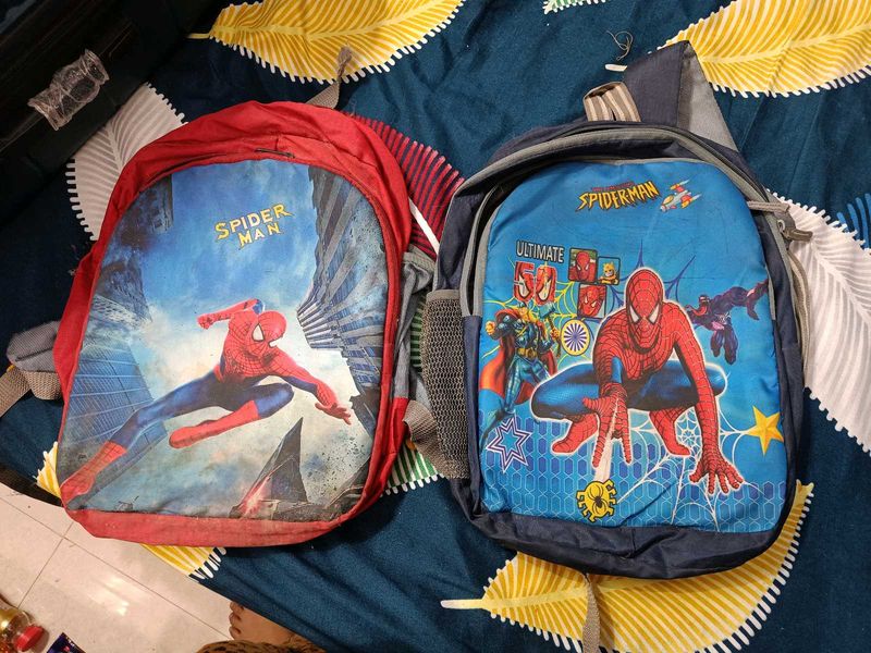 Spiderman Printed School Bag