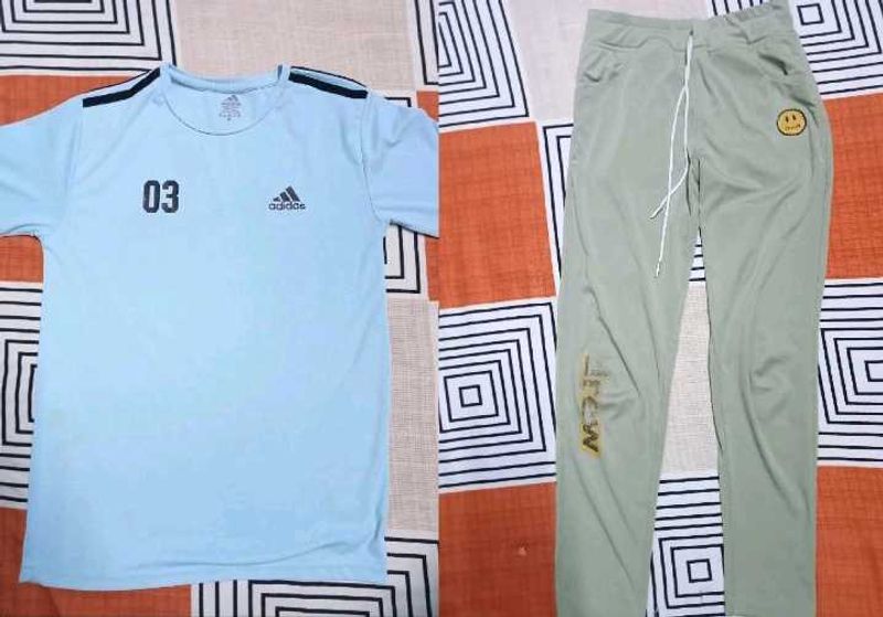 Combo of t-shirt and drew pants