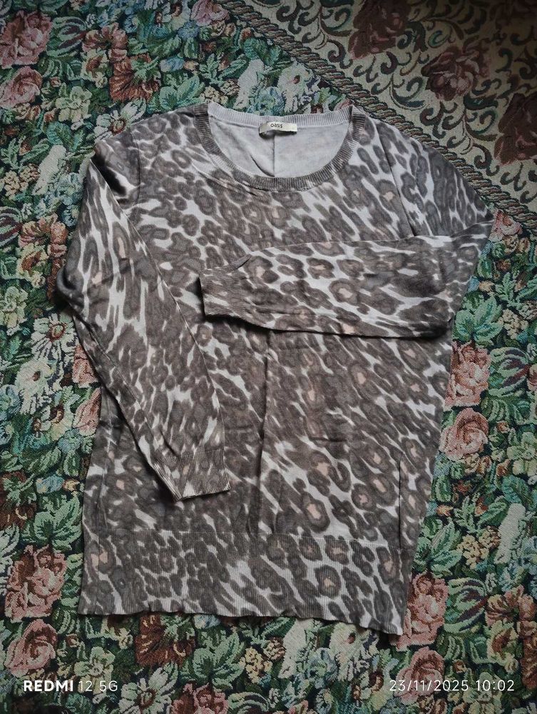 Oasis Leopard Print Long Sleeve