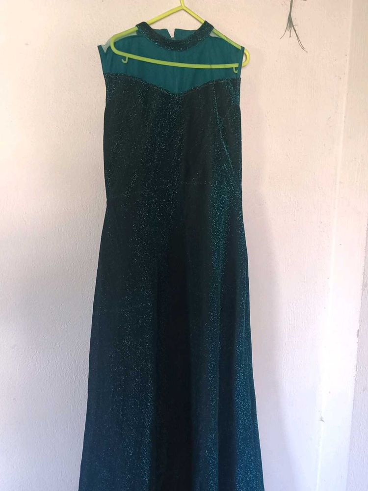 Elegant Green Maxi Dress