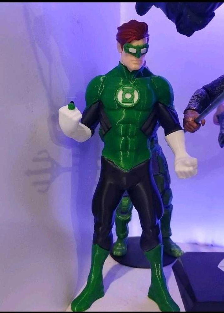 Green Lantern Action Figure 3d printed to order