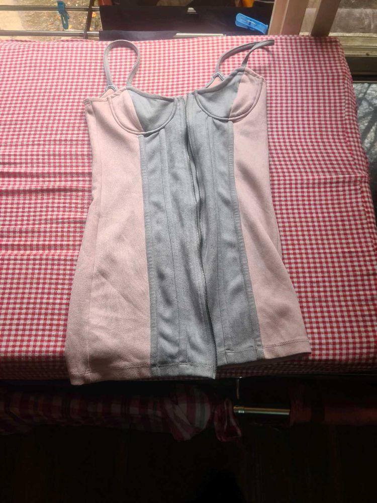 Colorblock Corset Dress