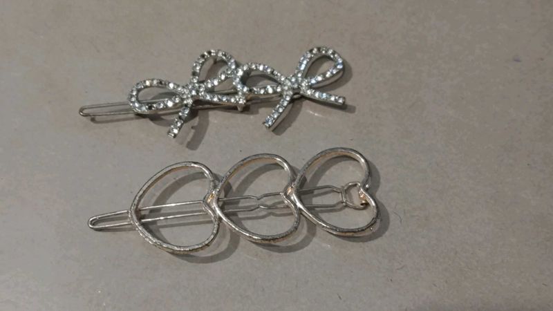 Heart And Bow Shaped Hairpin
