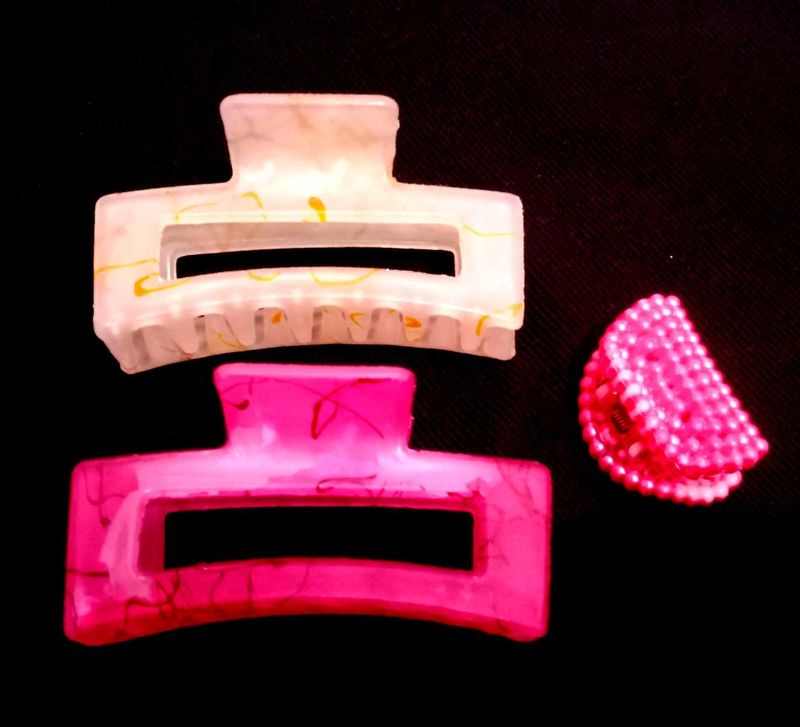 Hair Claw Clips - 2 Piece Set ( 1 small freebie )