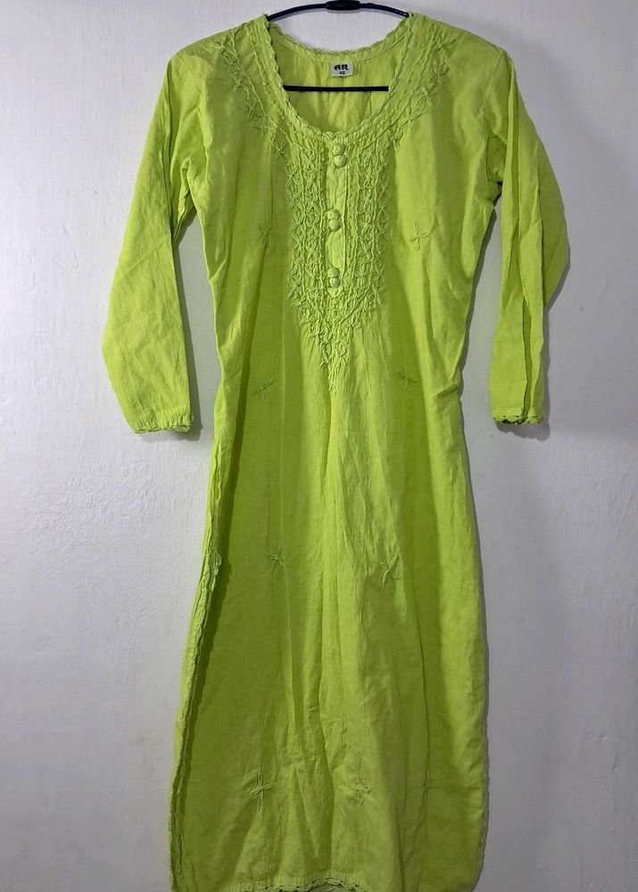 Pure Cotton Suit With Embroidery