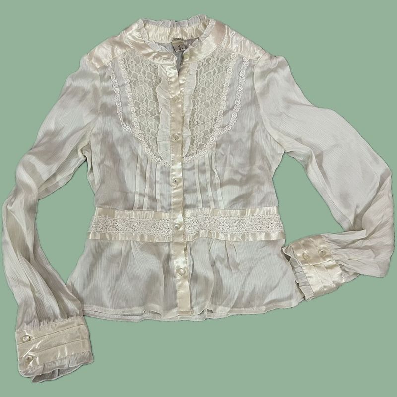 Pearl white blouse