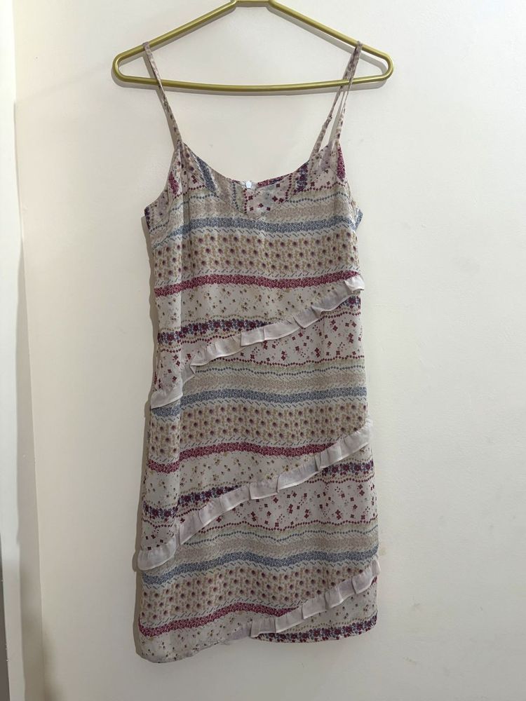 Floral Print Mini Dress -small size